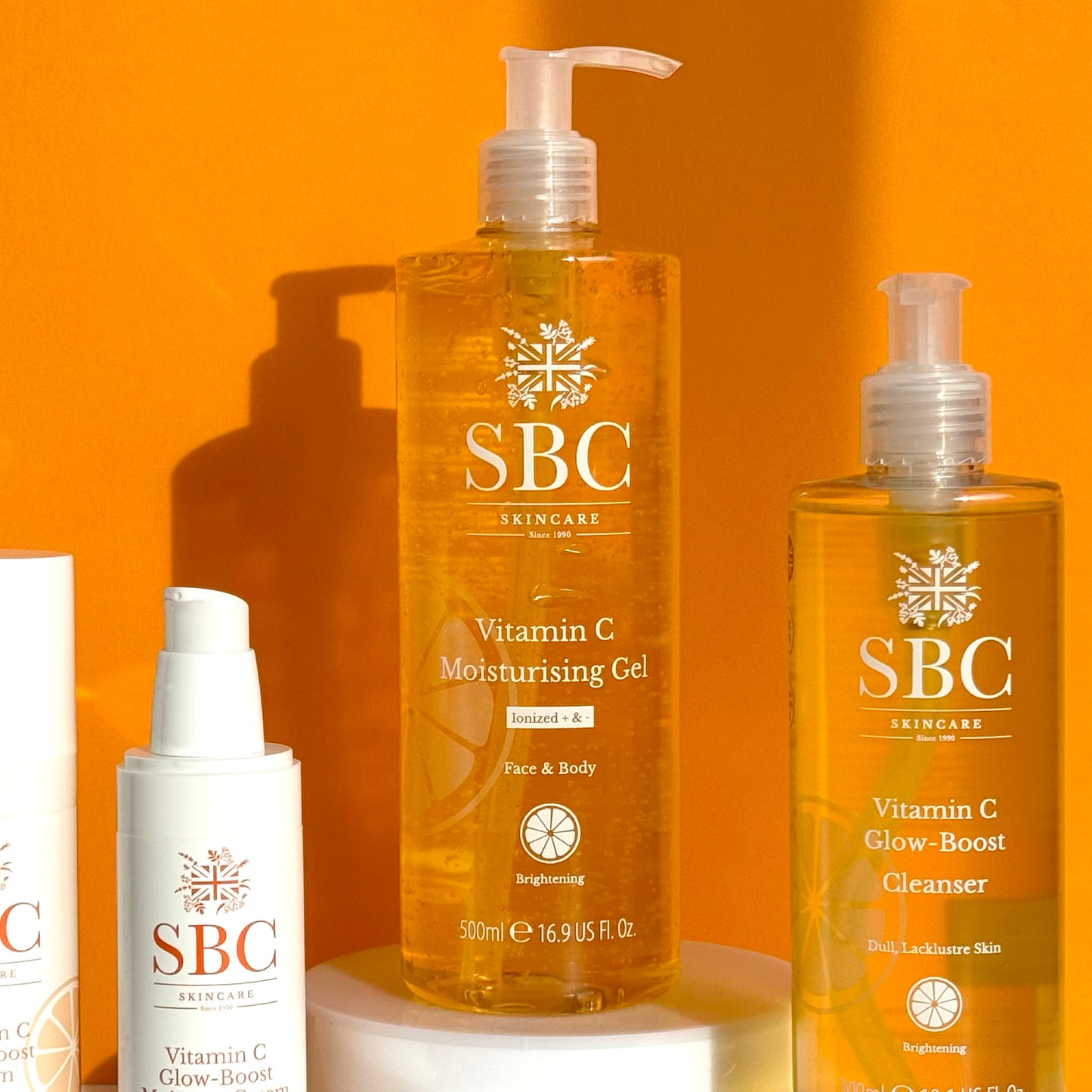 Vitamin C Moisturising Gel Orange Background