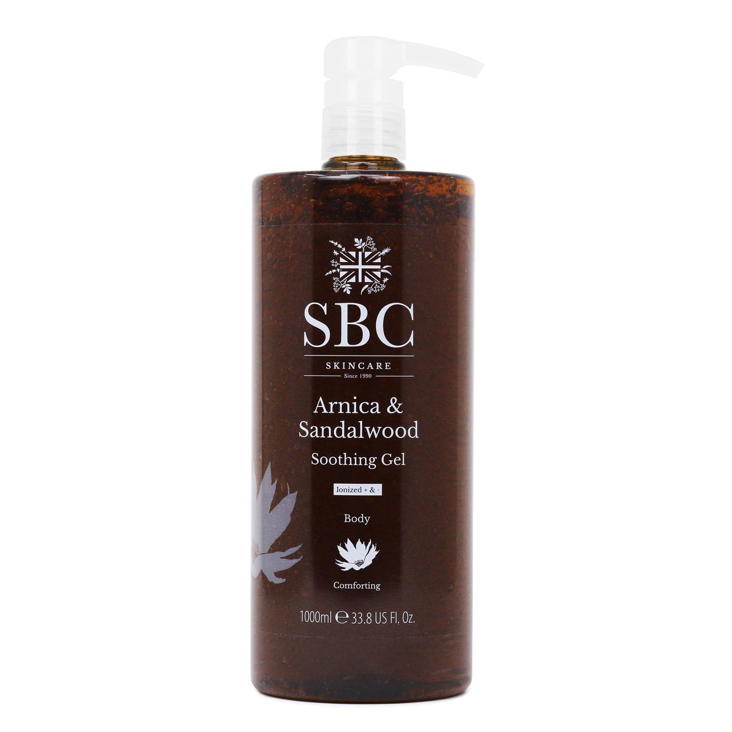 Arnica & Sandalwood Moisturising Gel 1000ml on a white background