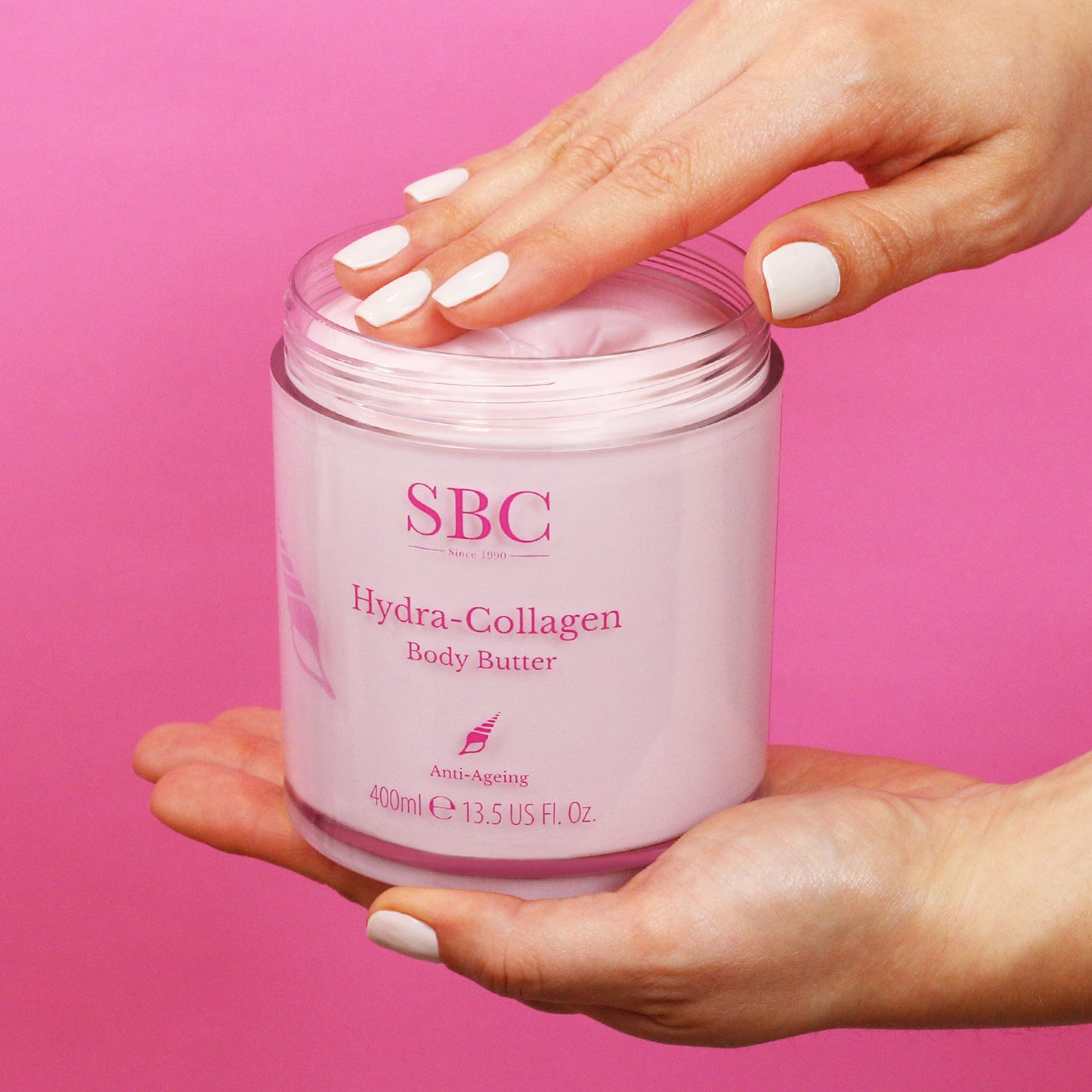 Hydra-Collagen Body Butter being applied