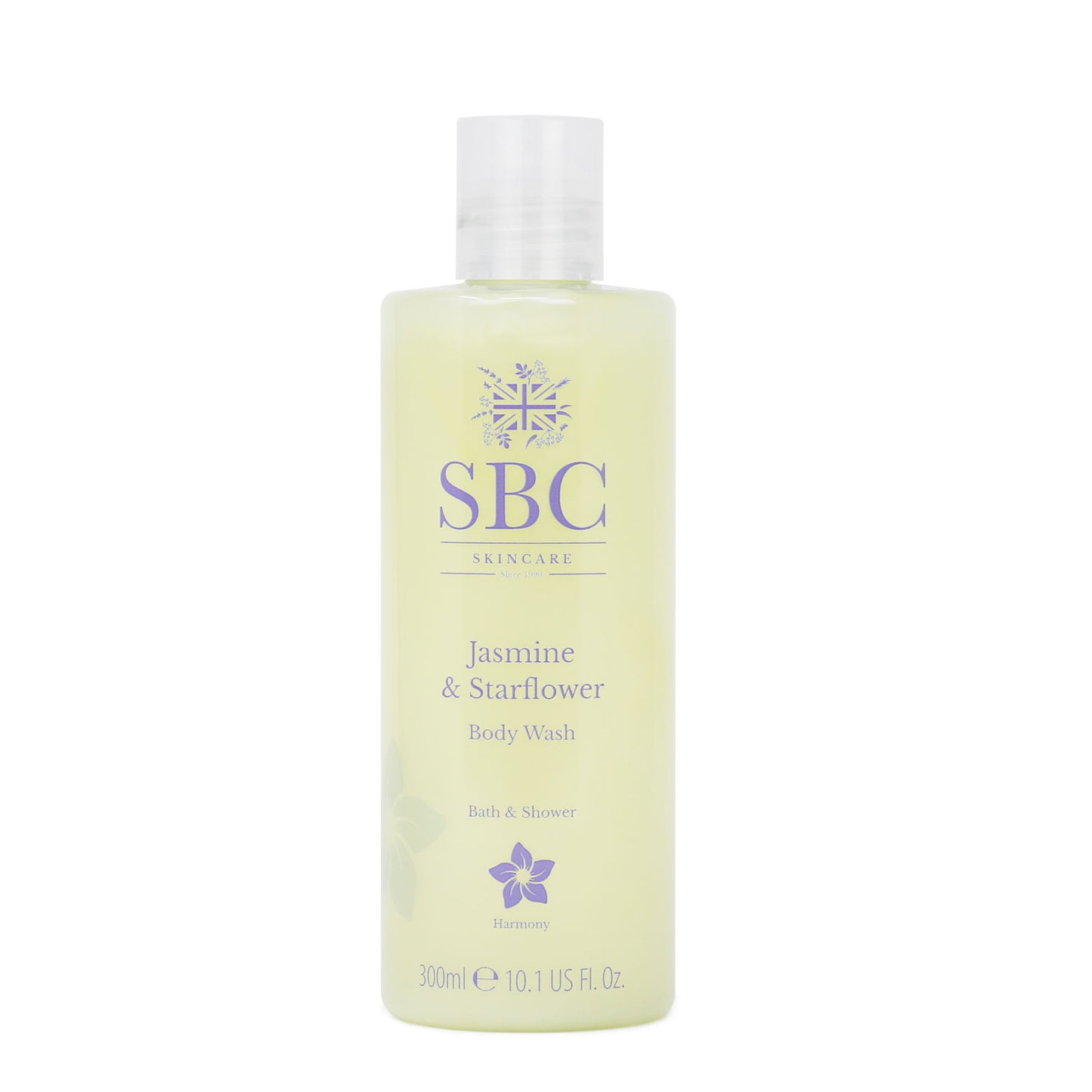 300ml Jasmine & Starflower Body Wash on a white background