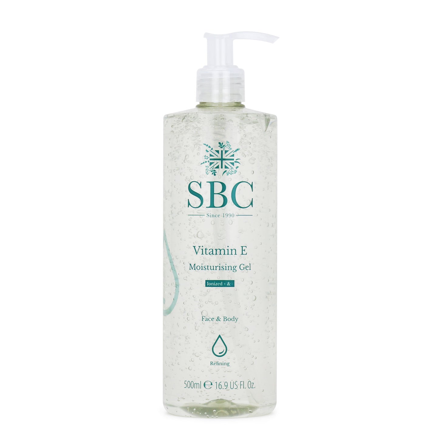 500ml Vitamin E Moisturising Gel on a white background