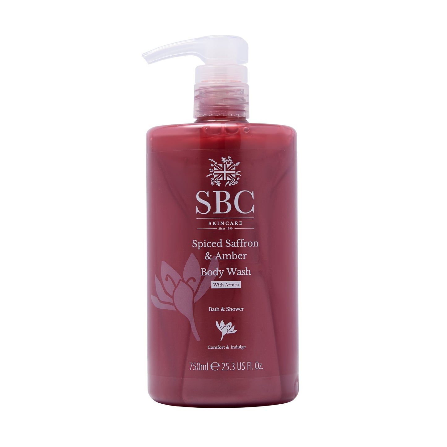 Spiced Saffron & Amber Body Wash with Arnica