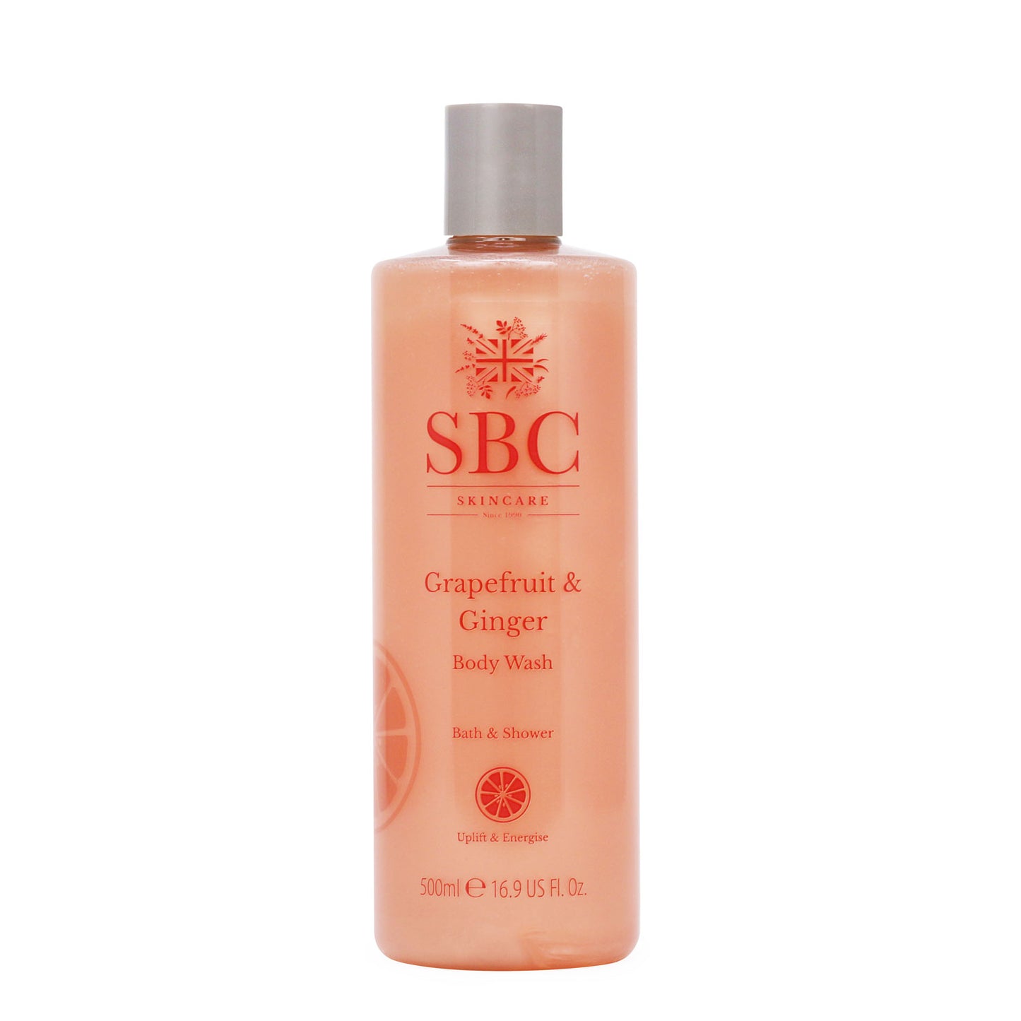 500ml Grapefruit & Ginger Body Wash on a white background 