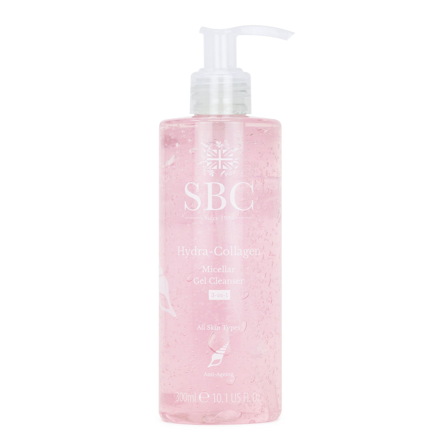 300ml Hydra-Collagen Micellar Gel Cleanser on a white background